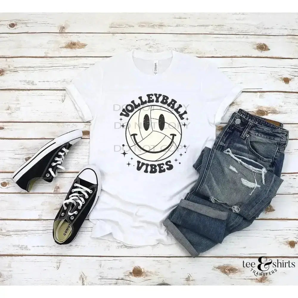 Volleyball Vibes DTF Transfer tee and shirts transfers 