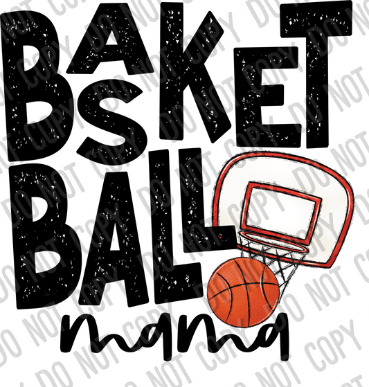 Basketball Mama Basket DTF Transfer tee and shirts transfers 