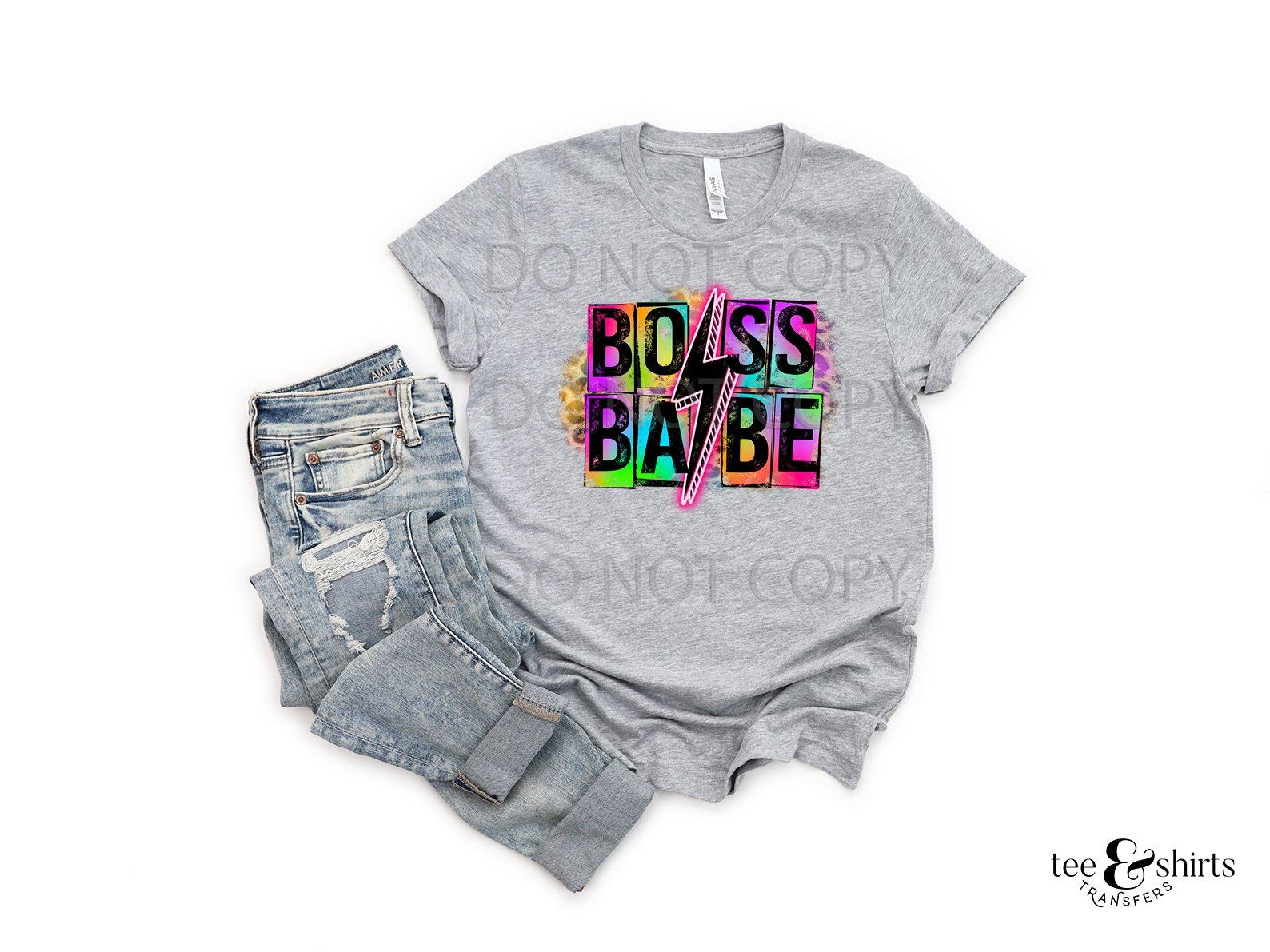 Boss Babe tee and shirts transfers 