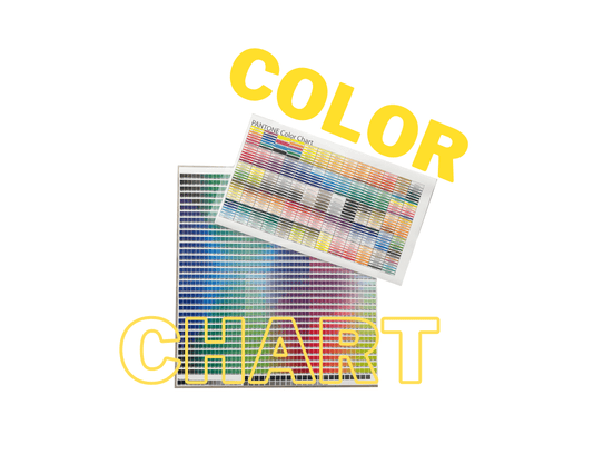 COLOR CHART tee and shirts transfers 