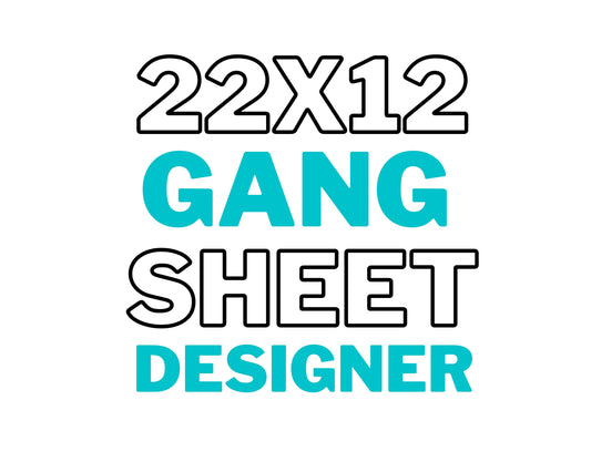 GANG SHEET 22x12 Printing tee and shirts 