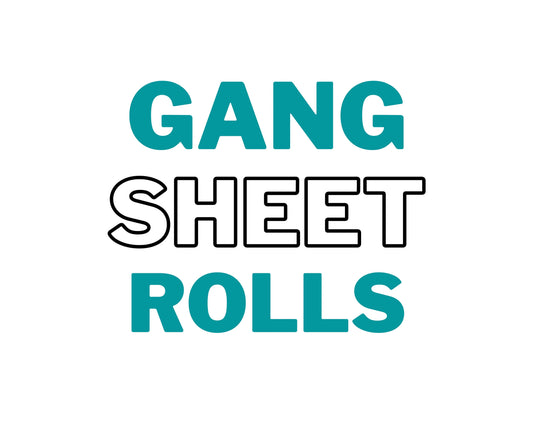 GANG SHEET ROLLS- WHOLESALE tee and shirts 