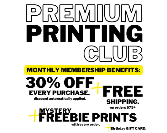 Premium Printing Club tee and shirts transfers 