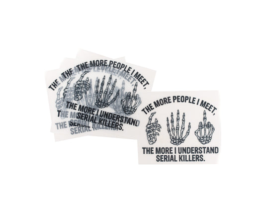 Serial Killers tee and shirts transfers 
