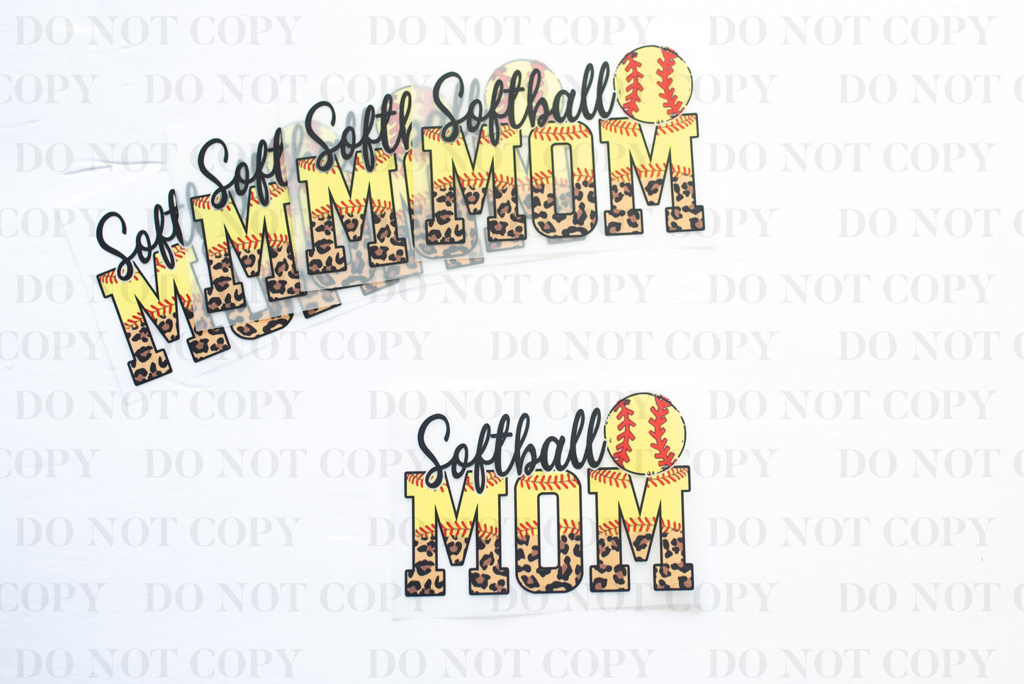 Softball Mom DTF Transfer tee and shirts transfers 