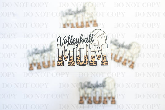 Volleyball Mom DTF Transfer tee and shirts transfers 
