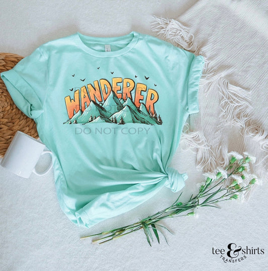 Wanderer DTF Transfer tee and shirts transfers 
